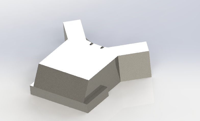 CPU风扇挡板模具